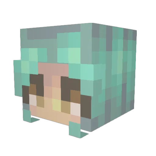 RatThang Minecraft avatar head, 3D render