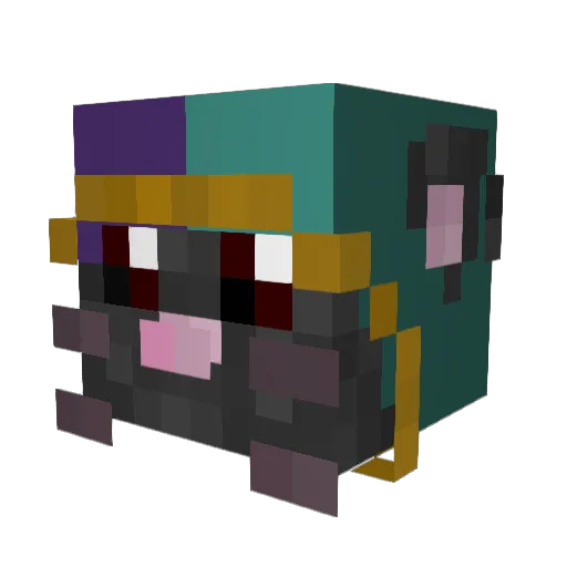 RatWizard24 Minecraft avatar head, 3D render