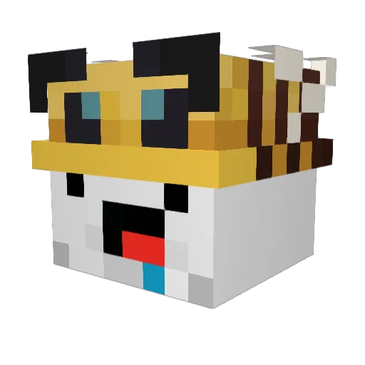 RatYourToken Minecraft avatar head, 3D render