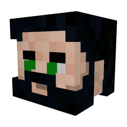 Rat_Knight Minecraft avatar head, 3D render
