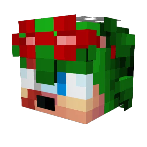 Rat__Guts Minecraft avatar head, 3D render
