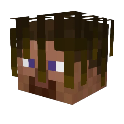 Rat_leg Minecraft avatar head, 3D render