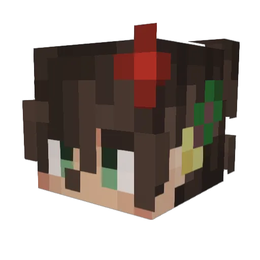 Rat_witha_cookie Minecraft avatar head, 3D render