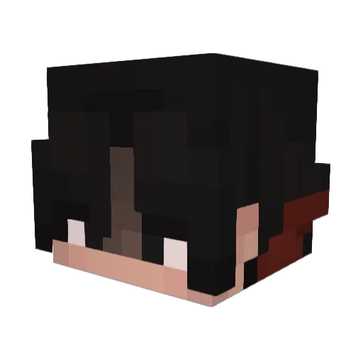 RataCrofCrof Minecraft avatar head, 3D render