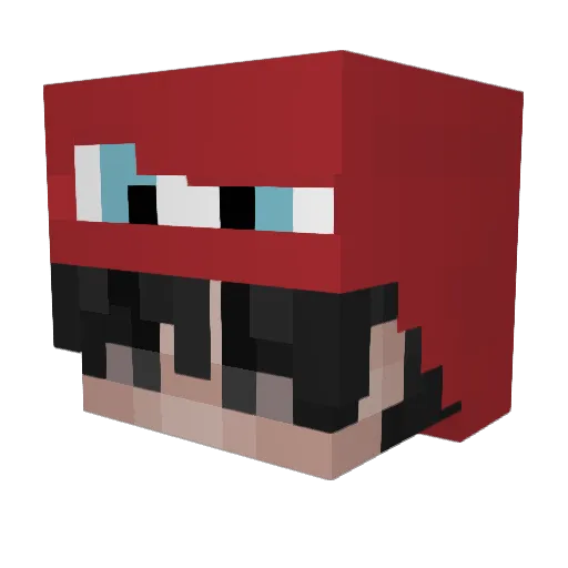 Rata_tatax_ Minecraft avatar head, 3D render