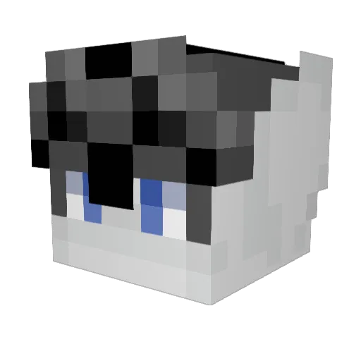 Rata_toskr Minecraft avatar head, 3D render