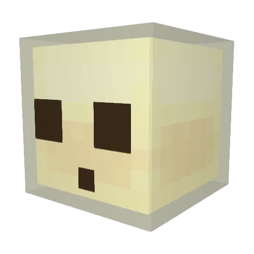 Rataclysmic Minecraft avatar head, 3D render