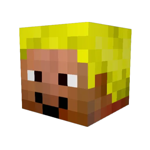 Ratanchik198 Minecraft avatar head, 3D render