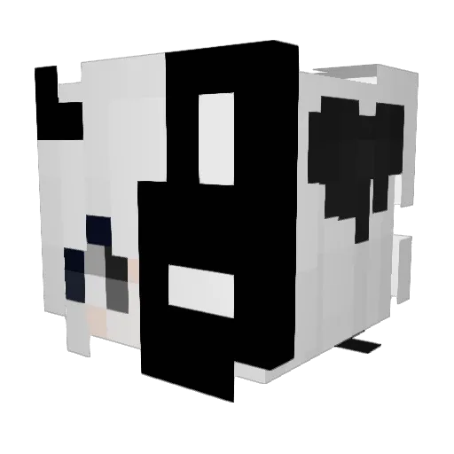 Ratao_Grosso Minecraft avatar head, 3D render