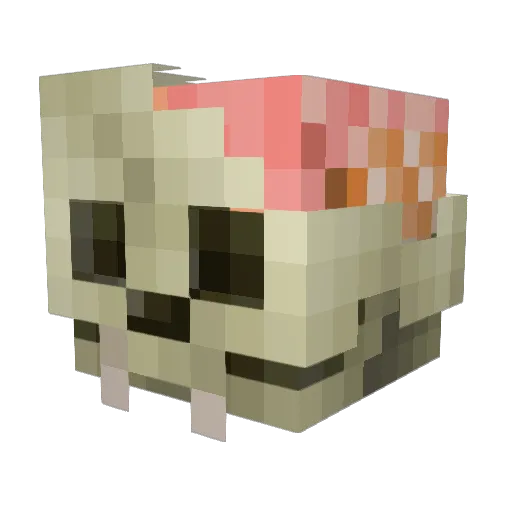 Rataplan7 Minecraft avatar head, 3D render
