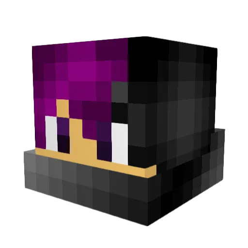 RatchetWafflez Minecraft avatar head, 3D render