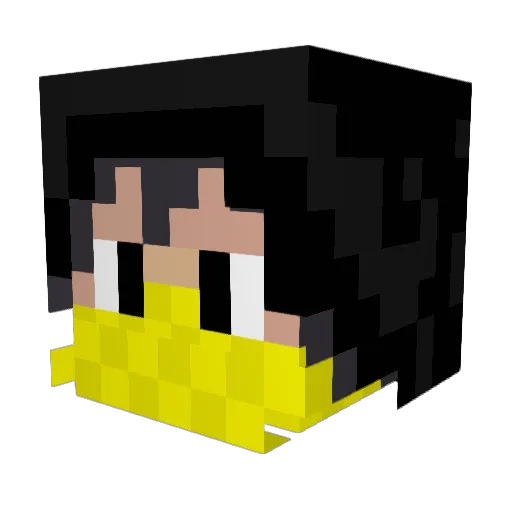 Ratchet_Sly Minecraft avatar head, 3D render
