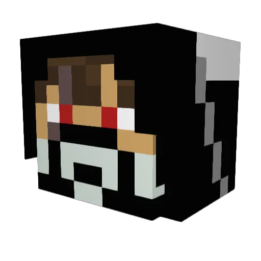 Ratchet_the_Crow Minecraft avatar head, 3D render