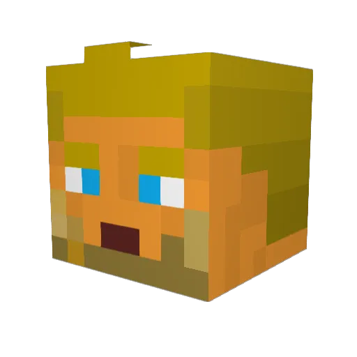 Rated_R_Edge Minecraft avatar head, 3D render