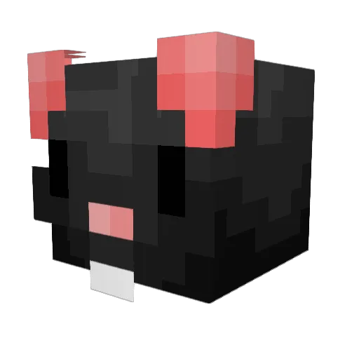 Rateese Minecraft avatar head, 3D render