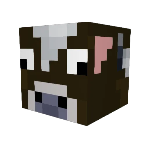Rates678 Minecraft avatar head, 3D render