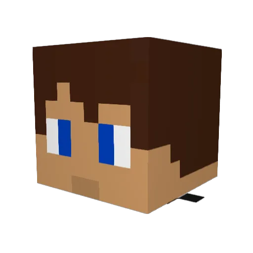 Rath1134 Minecraft avatar head, 3D render