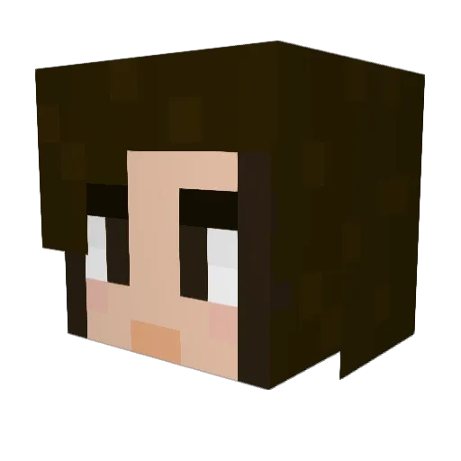 RathVelus Minecraft avatar head, 3D render
