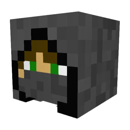 Rathalas4 Minecraft avatar head, 3D render