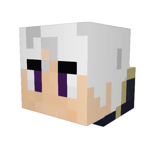 Rathaloss Minecraft avatar head, 3D render