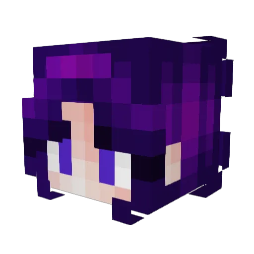 Ratheka Minecraft avatar head, 3D render