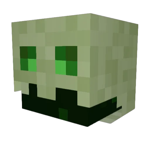 RatherLargeDong Minecraft avatar head, 3D render