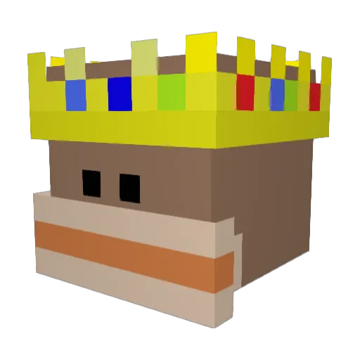 Rathstink Minecraft avatar head, 3D render