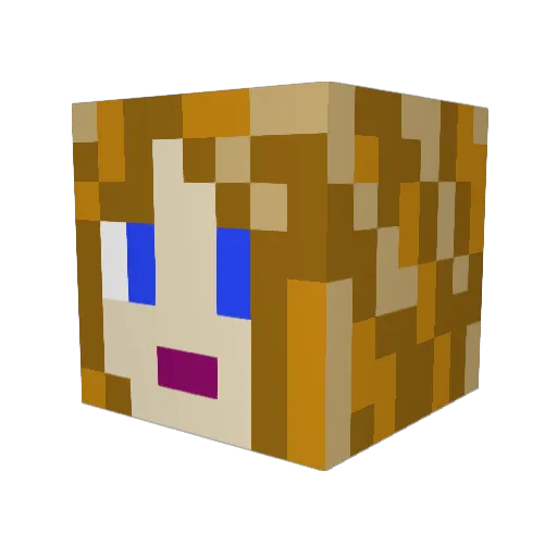 Rathtyn Minecraft avatar head, 3D render