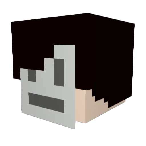 Ratical3682 Minecraft avatar head, 3D render