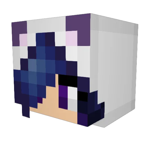 Rating_Game Minecraft avatar head, 3D render