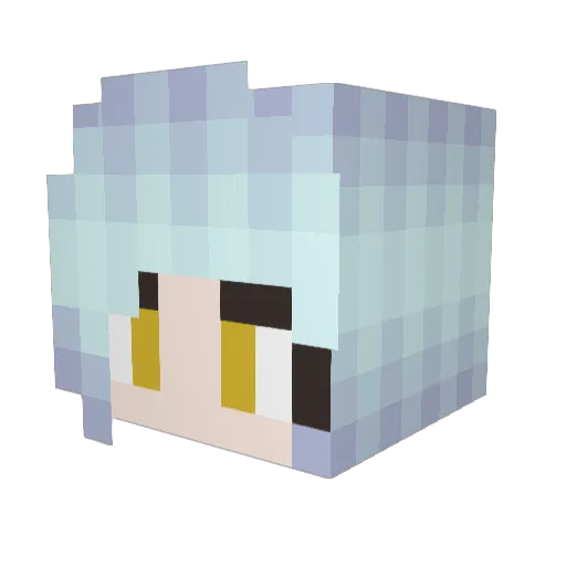 Ratitin14 Minecraft avatar head, 3D render