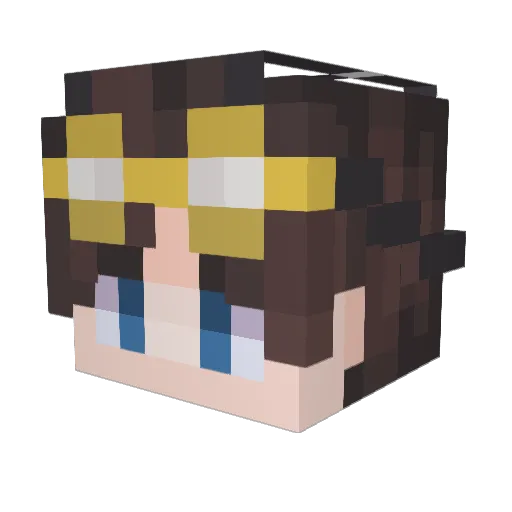 Ratjar117 Minecraft avatar head, 3D render