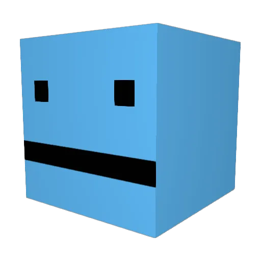 Ratlung Minecraft avatar head, 3D render