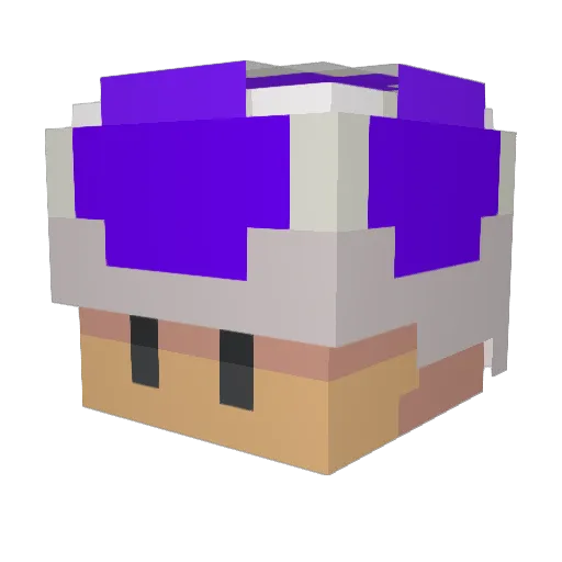 Ratlz Minecraft avatar head, 3D render