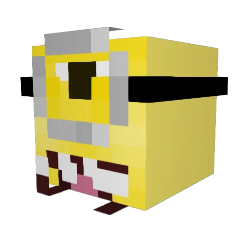 Ratman6114 Minecraft avatar head, 3D render
