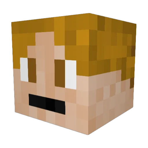 Ratman903 Minecraft avatar head, 3D render