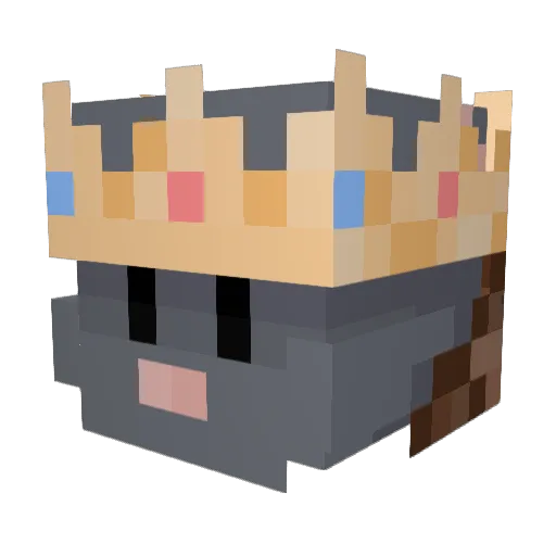 Ratman_Stran Minecraft avatar head, 3D render