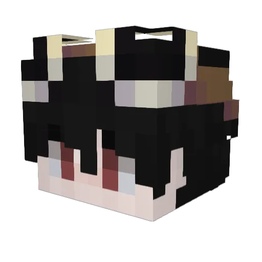 RatoGames Minecraft avatar head, 3D render