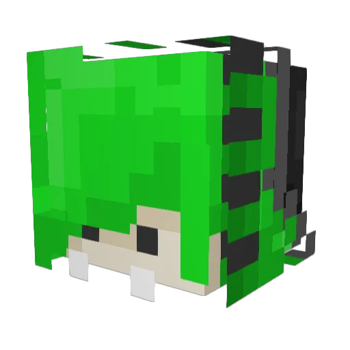 Ratonicxx Minecraft avatar head, 3D render