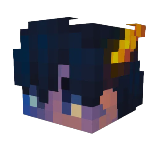 Ratsio73 Minecraft avatar head, 3D render
