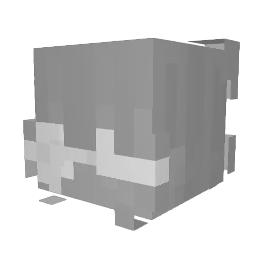 Ratsomg Minecraft avatar head, 3D render