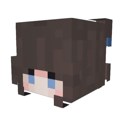 RatstronautJulie Minecraft avatar head, 3D render