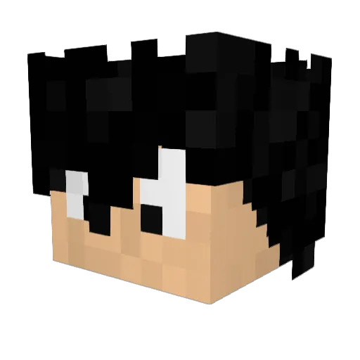 RattMouse Minecraft avatar head, 3D render