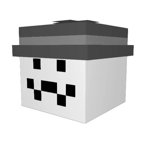 Rattaax_Ttv Minecraft avatar head, 3D render