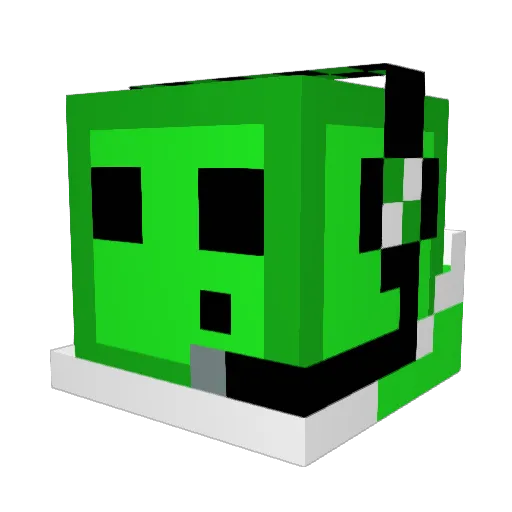 Ratters360 Minecraft avatar head, 3D render