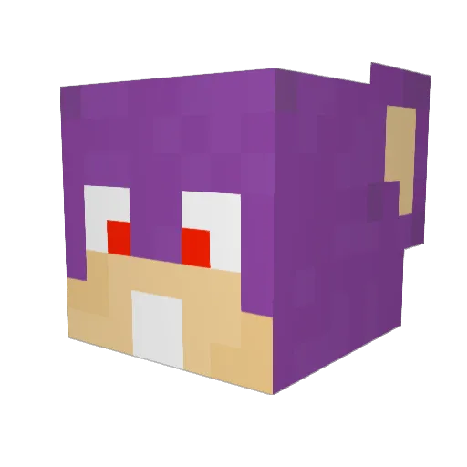 Rattfratz_1 Minecraft avatar head, 3D render