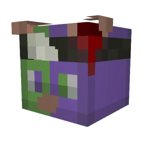Ratti_Mc Minecraft avatar head, 3D render