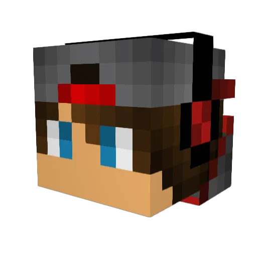 RattoKiller Minecraft avatar head, 3D render