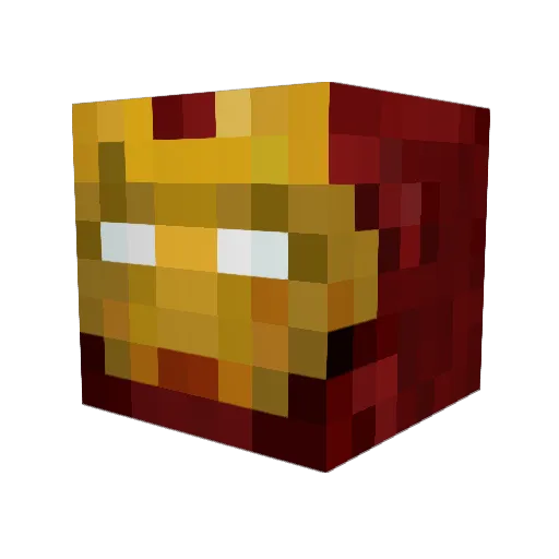 RattoNinja Minecraft avatar head, 3D render