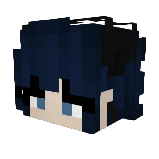 RattoTatto Minecraft avatar head, 3D render